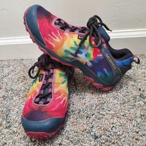 Merrell Chameleon 7 Storm Mid Altaligh Tie Dye Gore Tex Hiking Boot Size W 9